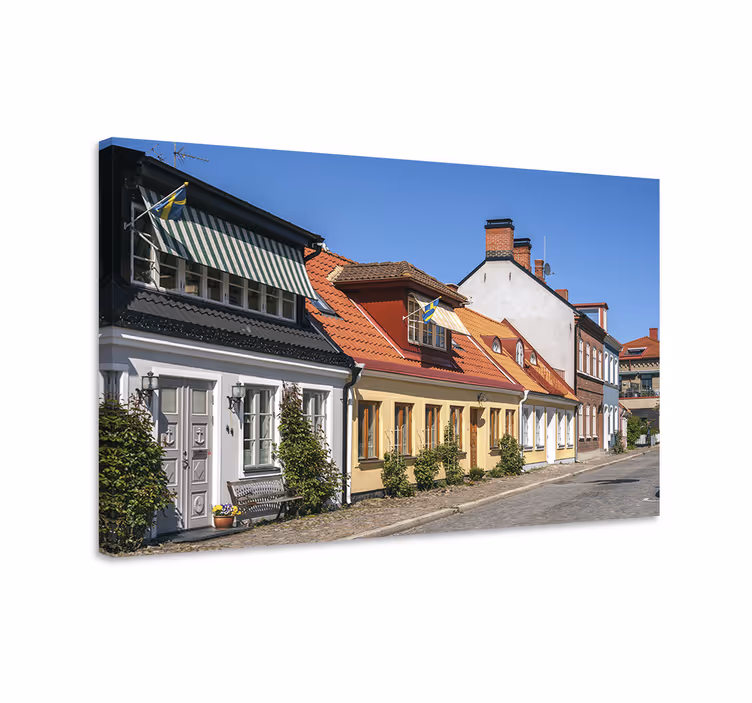 Ystad stadsbild canvastavlor - Tenstickers