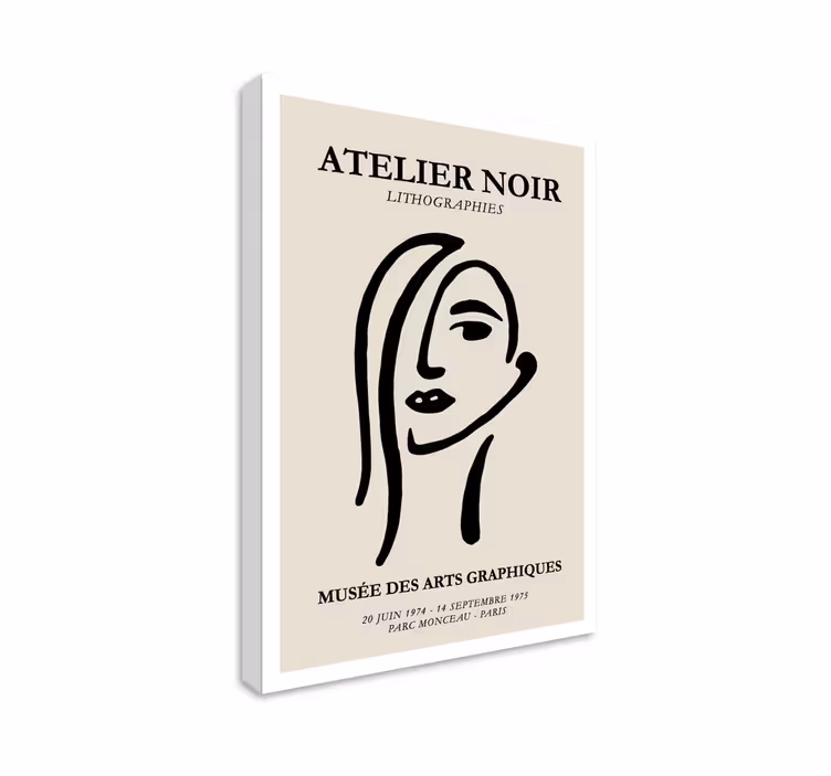 Atelier noir canvastavlor - Tenstickers