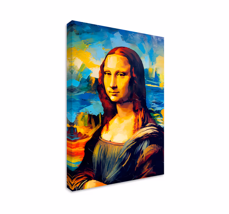 Mona lisa impressionistisk stil Kanvas konst - Tenstickers