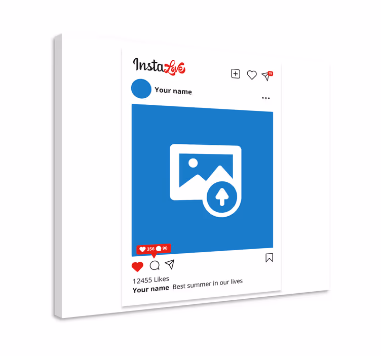 Instalove Personlig kanvas - Tenstickers