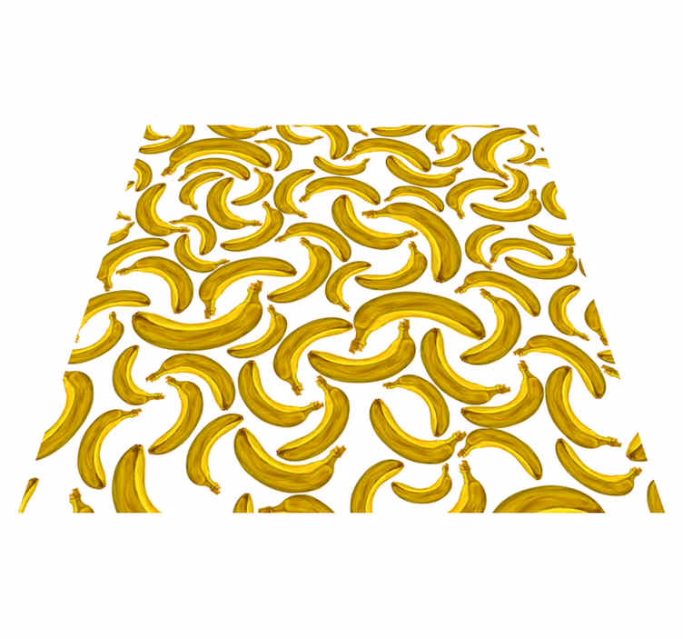 Banan design Vinylmatta Gul - Tenstickers