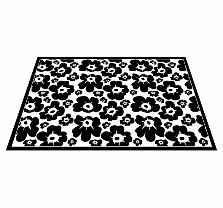 Svart vallmo Vinylmatta blommor och växter - Tenstickers