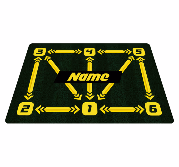 Anpassningsbar Vinylmatta med Taktiskt Fotbollsdesign - Tenstickers