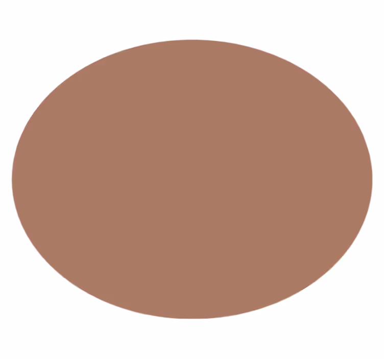 mocha mousse Vinylmatta Cirkulär - Tenstickers