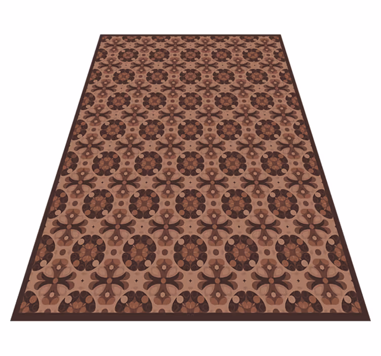 mocha mousse Vinylmatta kakeleffekt - Tenstickers