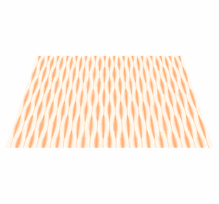 ikat kasuri orange Vinylmatta modern - Tenstickers