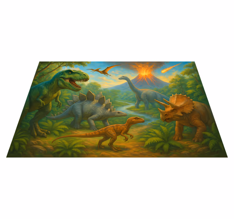 Dinosauriernas utrotning Vinylmatta djur - Tenstickers
