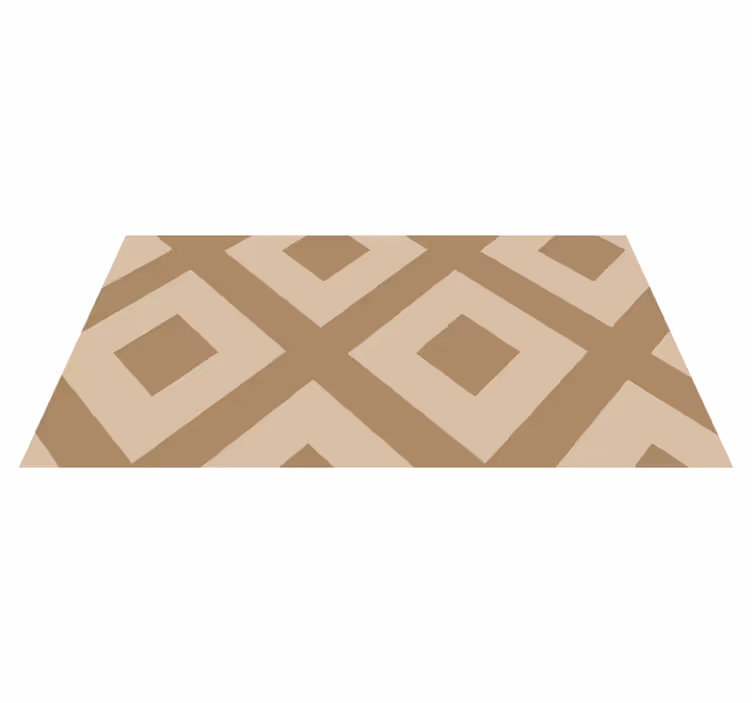 Beige tygimitation Vinylmatta badrum - Tenstickers