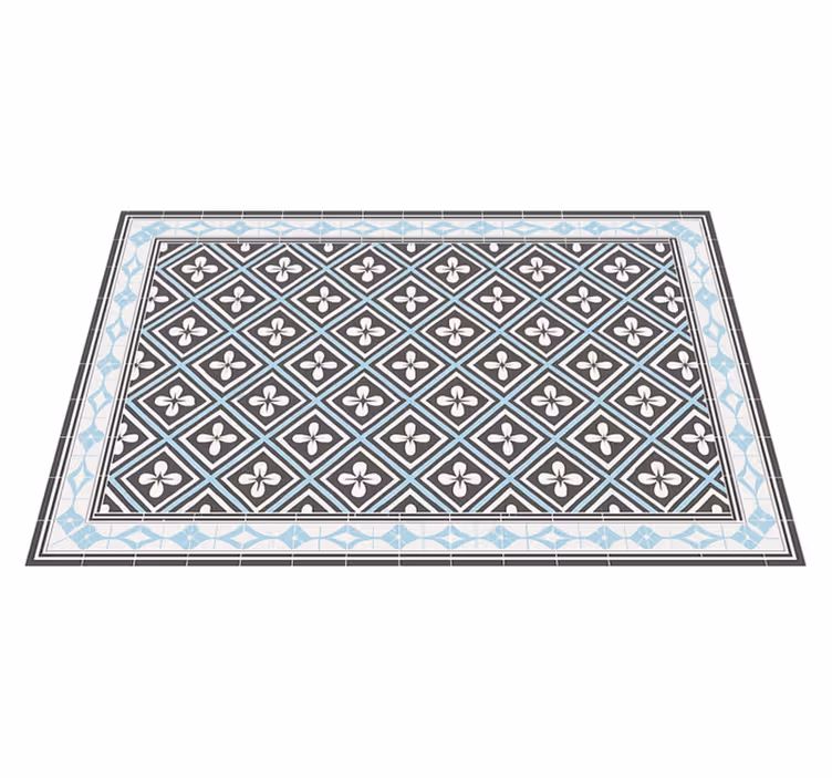 Geometrisk kakeldesign Vinylmatta balkong - Tenstickers