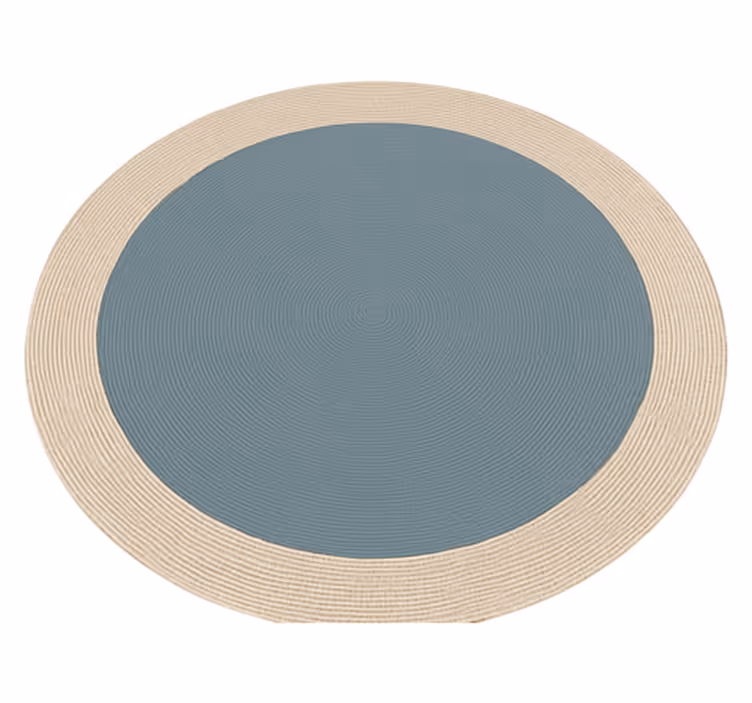 Tvåfärgad rund design Vinylmatta balkong - Tenstickers