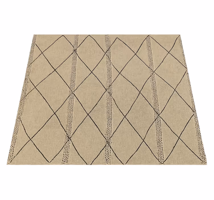 Marockansk diamantdesign Vinylmatta balkong - Tenstickers