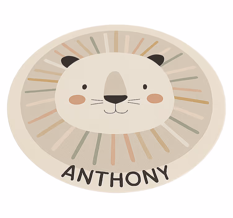 Specialanpassat beige lejon Andra Vinylmattor - Tenstickers