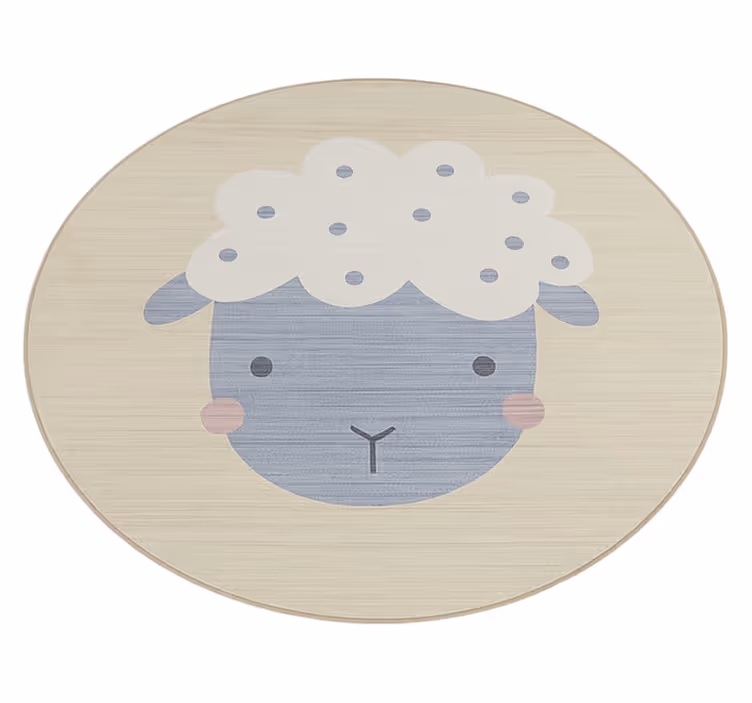 Beige fårunge Andra Vinylmattor - Tenstickers