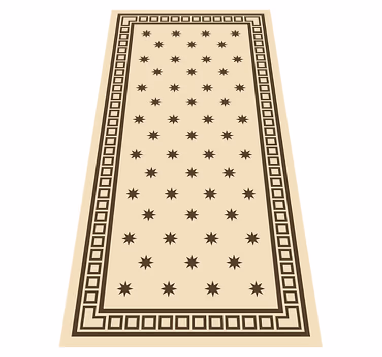 Beige vintagemotiv Vinylmatta Kök - Tenstickers