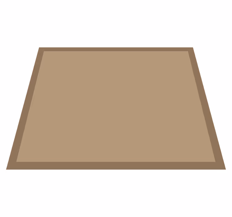 Enkel jute-look Vinylmatta Matsal - Tenstickers