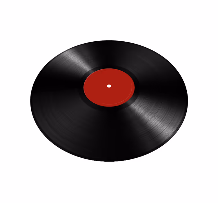 Jättelik vinylskiva Vinylmatta Matsal - Tenstickers
