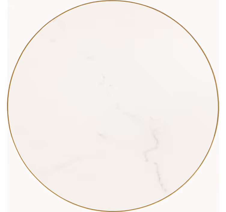 Vit marmorven Vinylmatta Matsal - Tenstickers