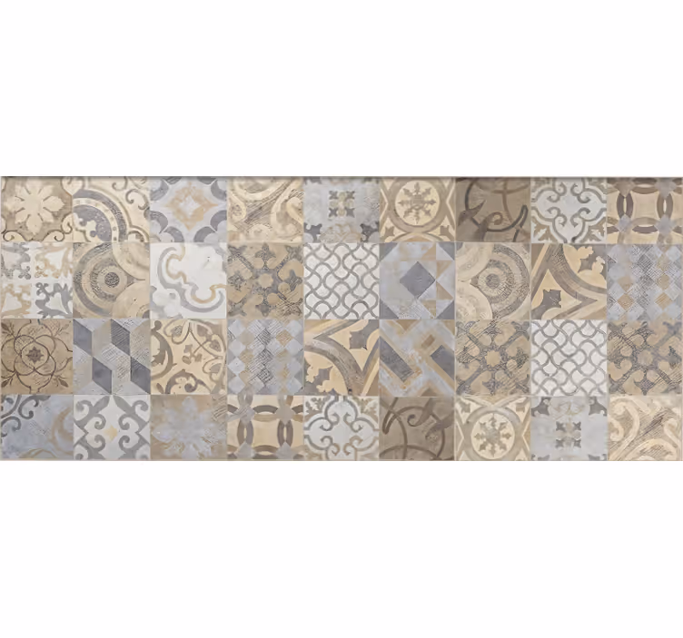 Cementin arancioni Vinylmatta Mosaik - Tenstickers