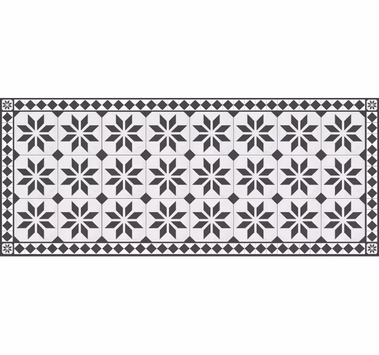 Gammaldags matta Vinylmatta Mosaik - Tenstickers