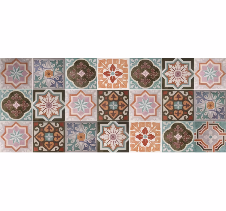 Piastrellisk siciliansk Vinylmatta Mosaik - Tenstickers
