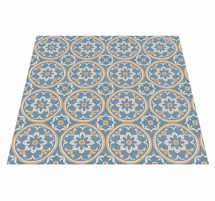 Vinylmatta vardagsrum azulejo stil mat - Tenstickers