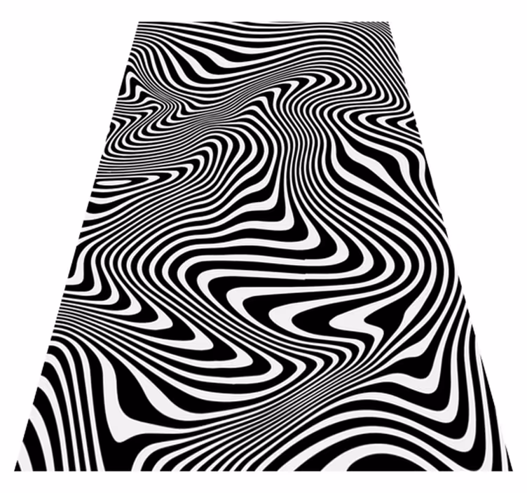 Vinylmatta djur zebra 3d-effekt - Tenstickers
