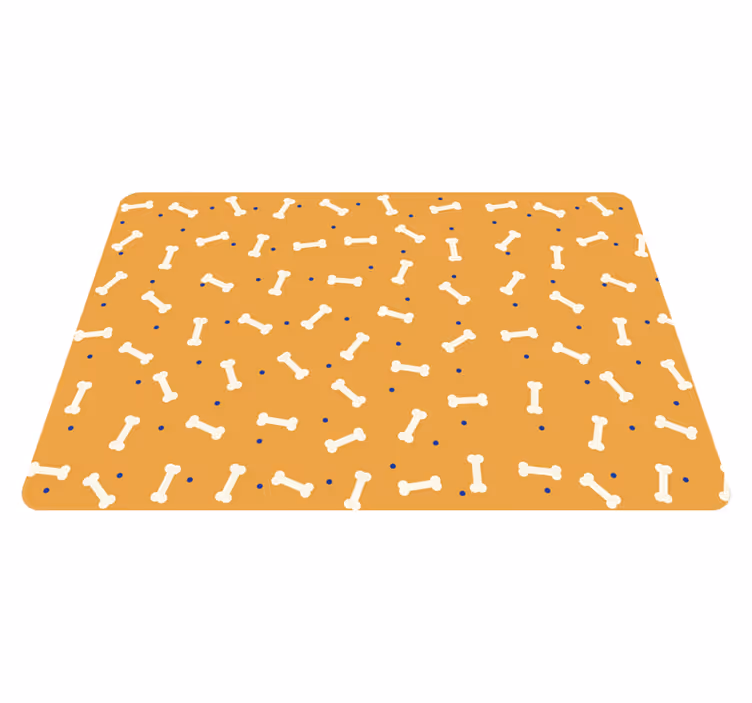 Vinylmatta djur orange benmönster - Tenstickers
