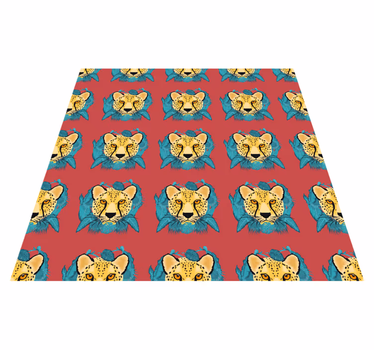 Vinylmatta djur orientalisk leopardgrafik - Tenstickers