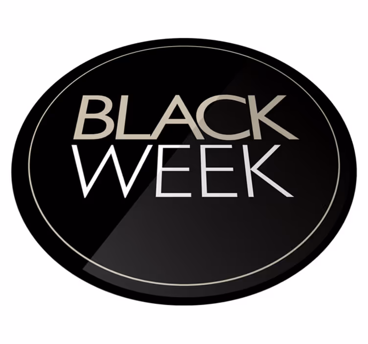 Promo black week black friday vinylmatta - Tenstickers