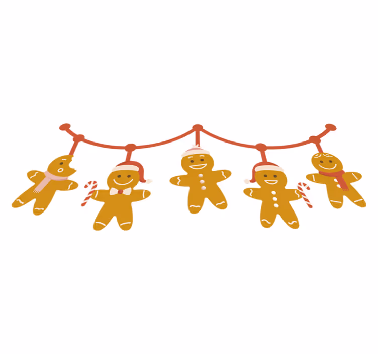 Vinylmatta jul pepparkaksmotiv - Tenstickers