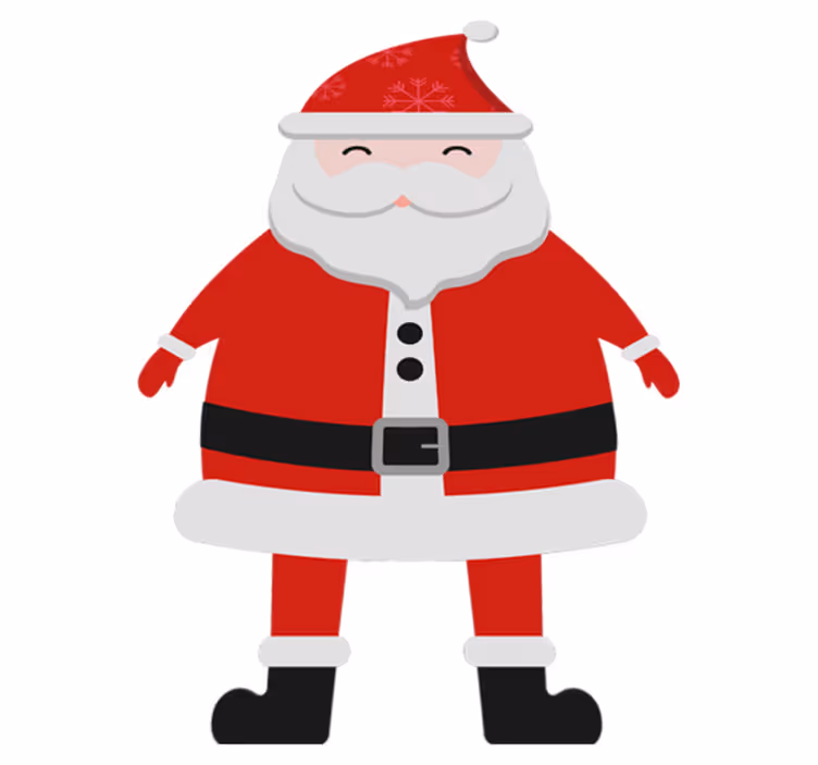 Vinylmatta jul jultomte för barn - Tenstickers