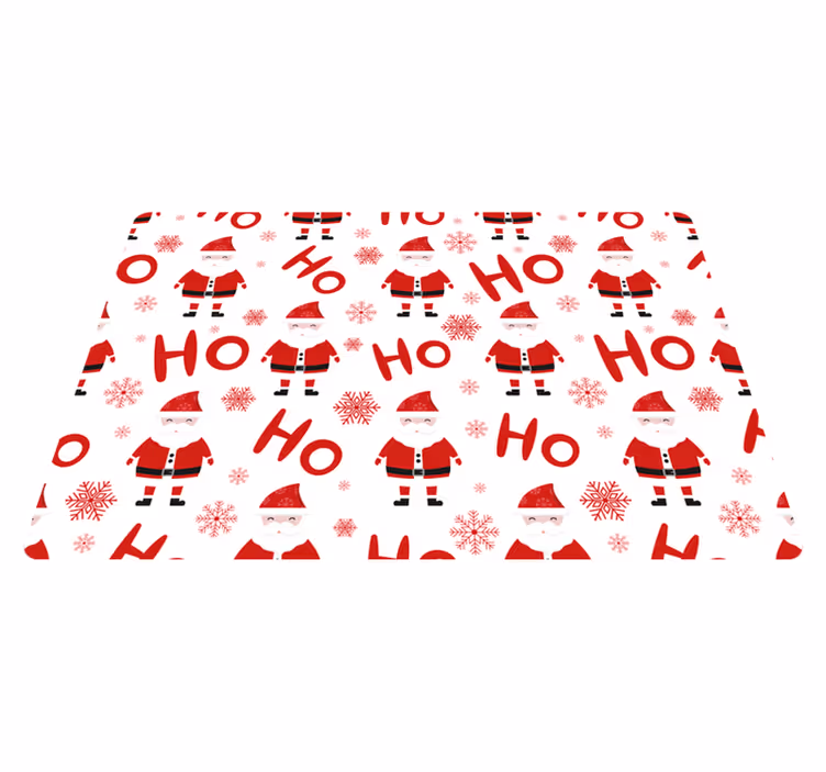 Vinylmatta jul santa claus och hohoho mönster laptop - Tenstickers