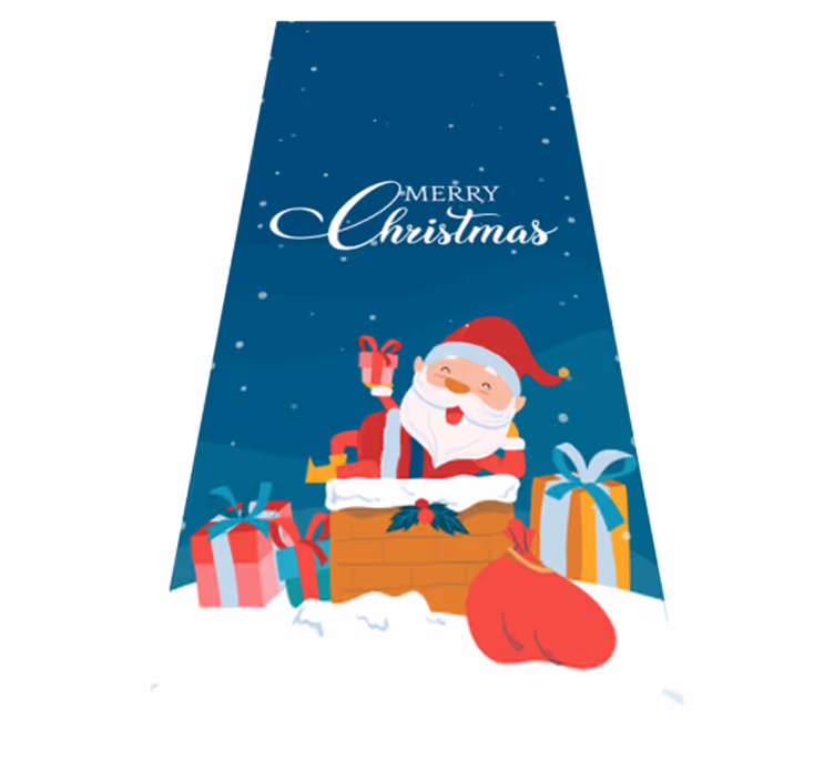 Vinylmatta jul vi har en god jul med jultomten - Tenstickers
