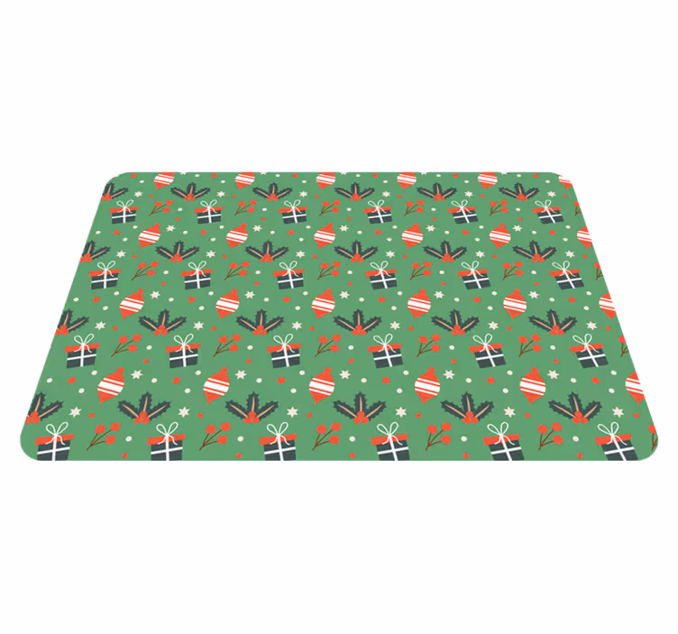 Vinylmatta jul julgodis mönster grÖn laptop - Tenstickers