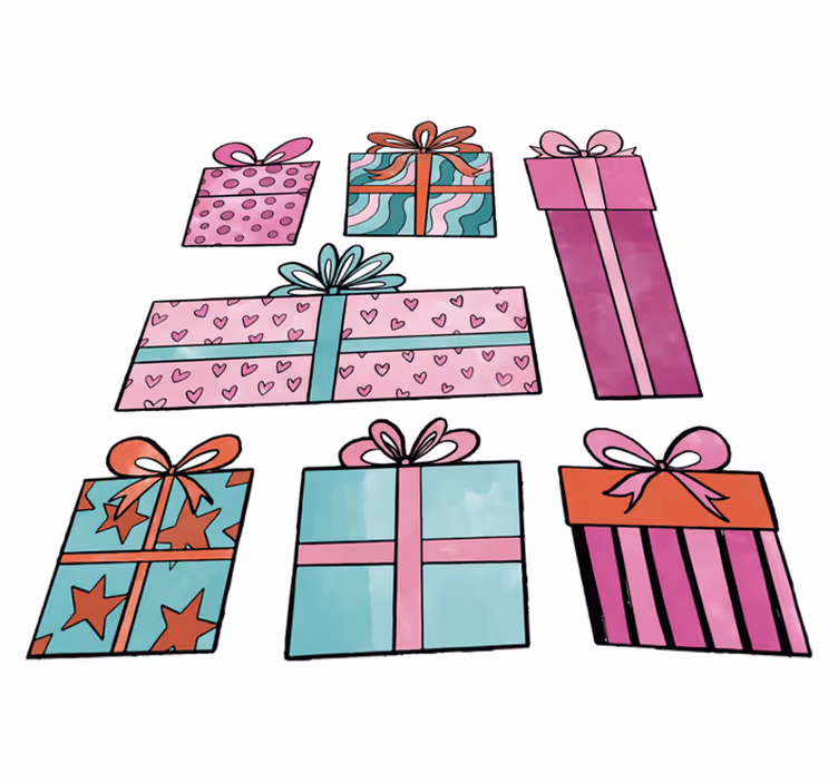 Vinylmatta jul julklappset - Tenstickers