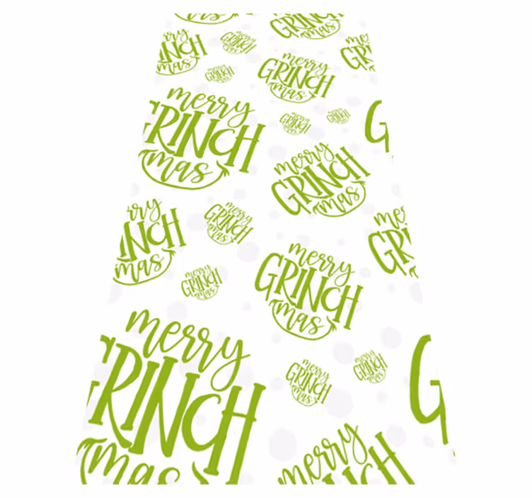 Vinylmatta jul god jul grinch originaldesign - Tenstickers