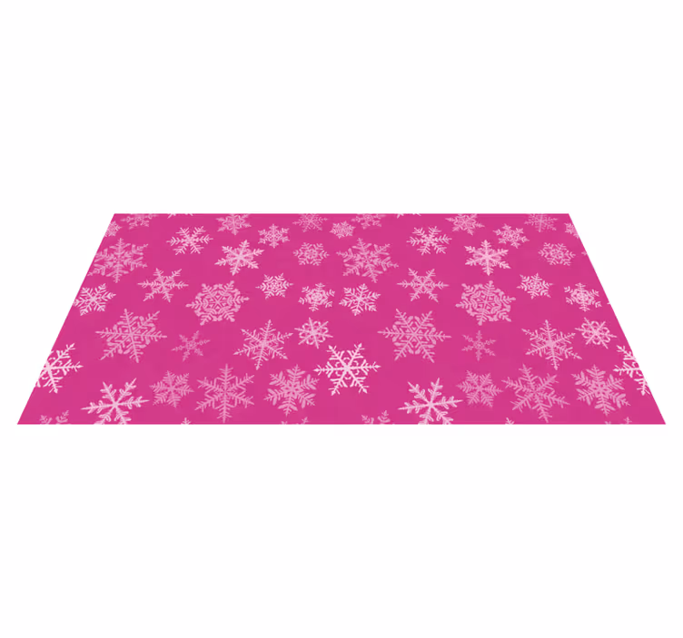 Vinylmatta jul snöflinge mönster overlay - Tenstickers