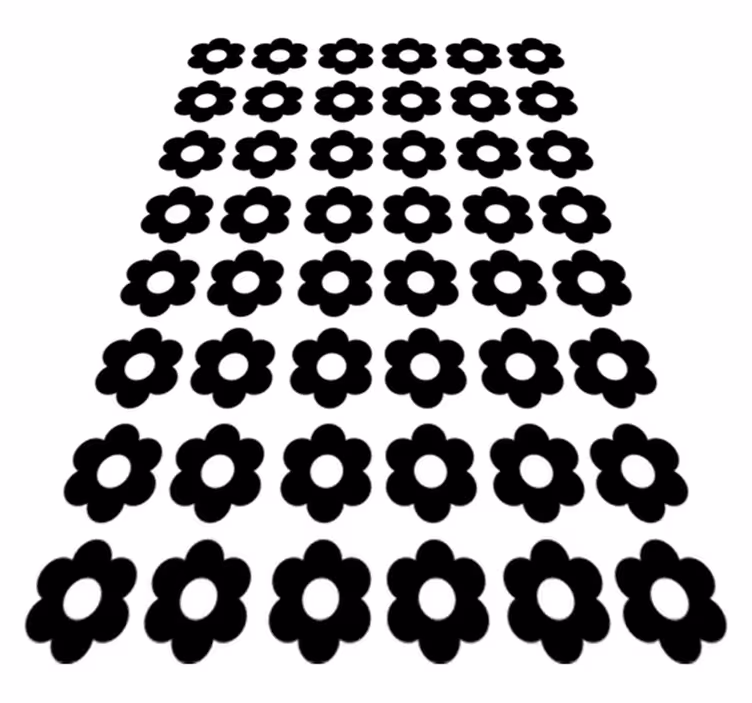 Vinylmatta blommor och växter klistermärken blommor - Tenstickers