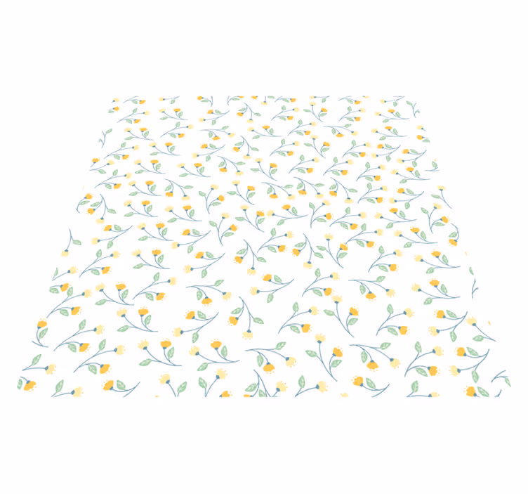 Vinylmatta blommor och växter vårstil - Tenstickers