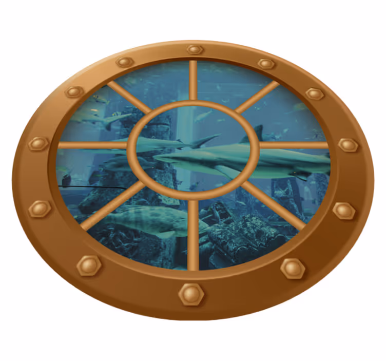 Vinylmatta blommor och växter underwater utsikt - Tenstickers