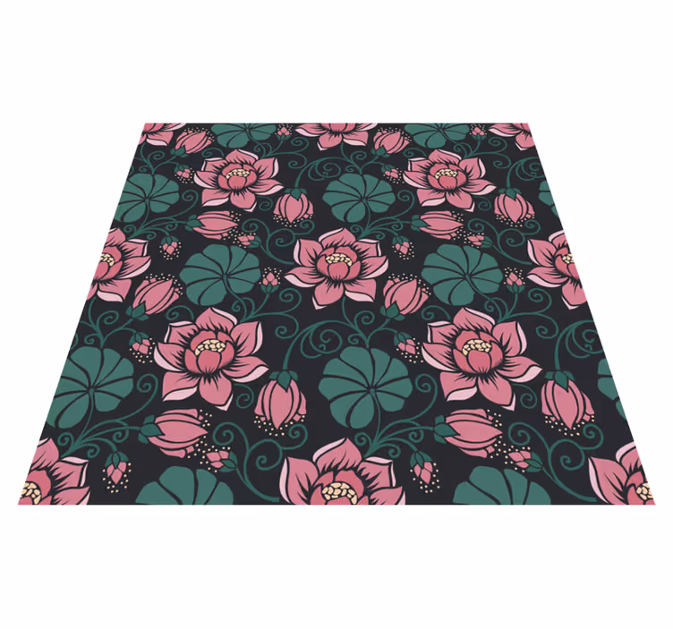 Vinylmatta blommor och växter blommande klätterväxter - Tenstickers