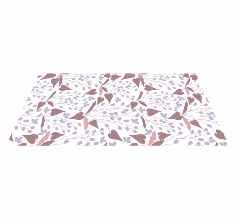 Vinylmatta blommor och växter pastell vintage blommor - Tenstickers