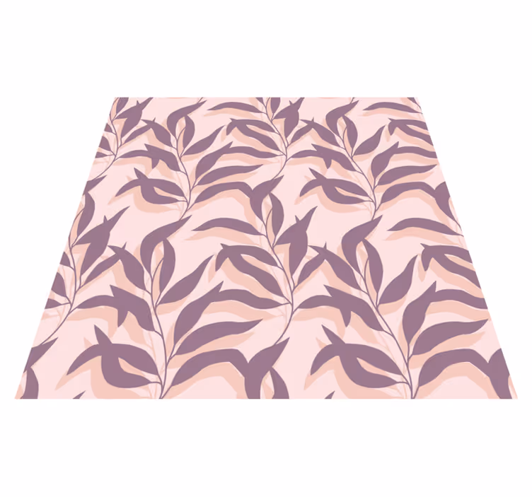 Vinylmatta blommor och växter palma tropical blush - Tenstickers
