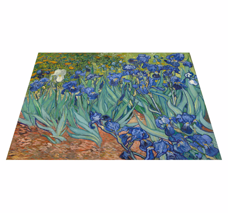 Vinylmatta blommor och växter van gogh blommor - Tenstickers