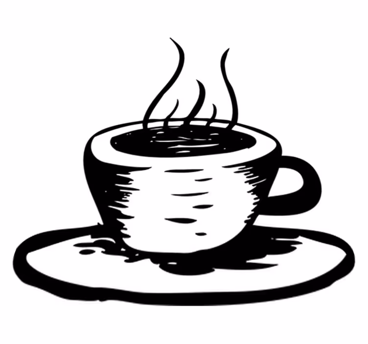 Vinylmatta kök kaffe med mjölk - Tenstickers