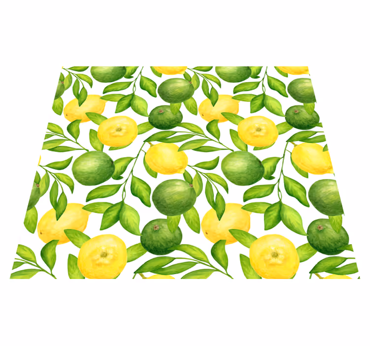 Vinylmatta kök citrusar och lime - Tenstickers