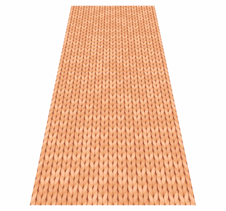 Vinylmatta kök beige textil - Tenstickers