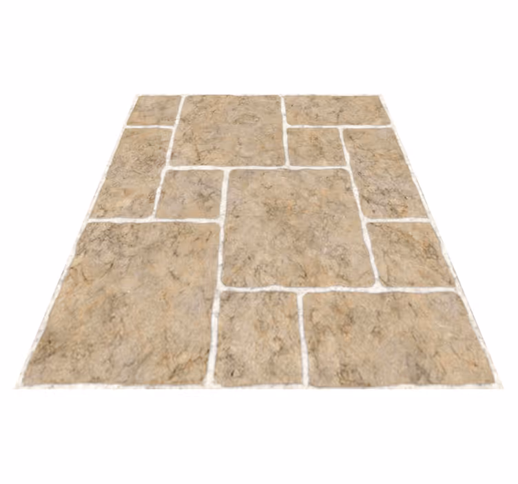 Vinylmatta badrum beige stenar - Tenstickers