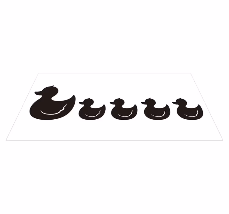 Vinylmatta badrum gummifågel - Tenstickers