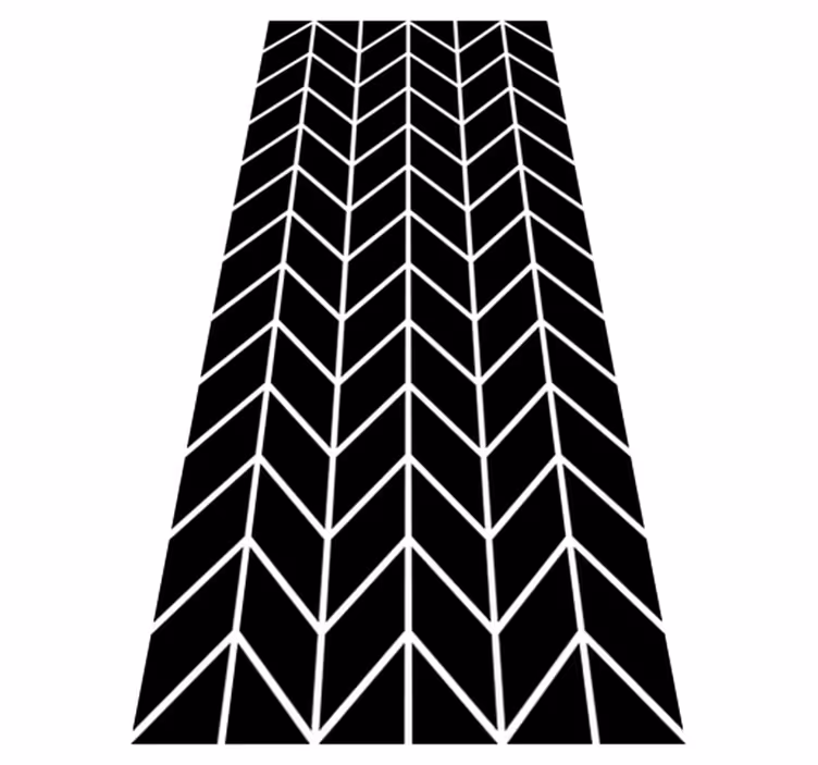 Vinylmatta badrum geometriska pilar - Tenstickers